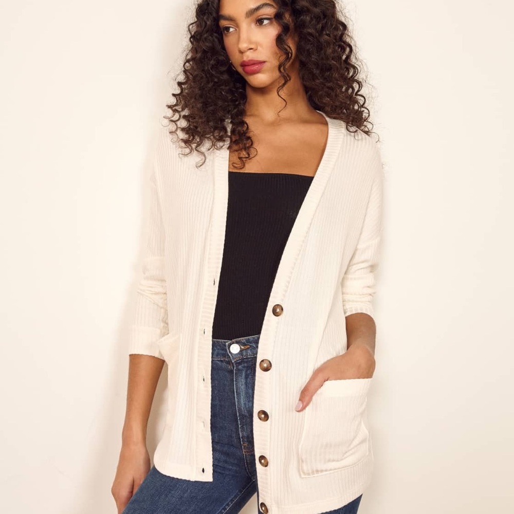 Reformation boyfriend cardigan